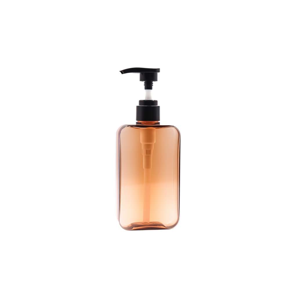 HDETPBJ-300ml Shower Gel Shampoo Plastic PET Pump Bottle