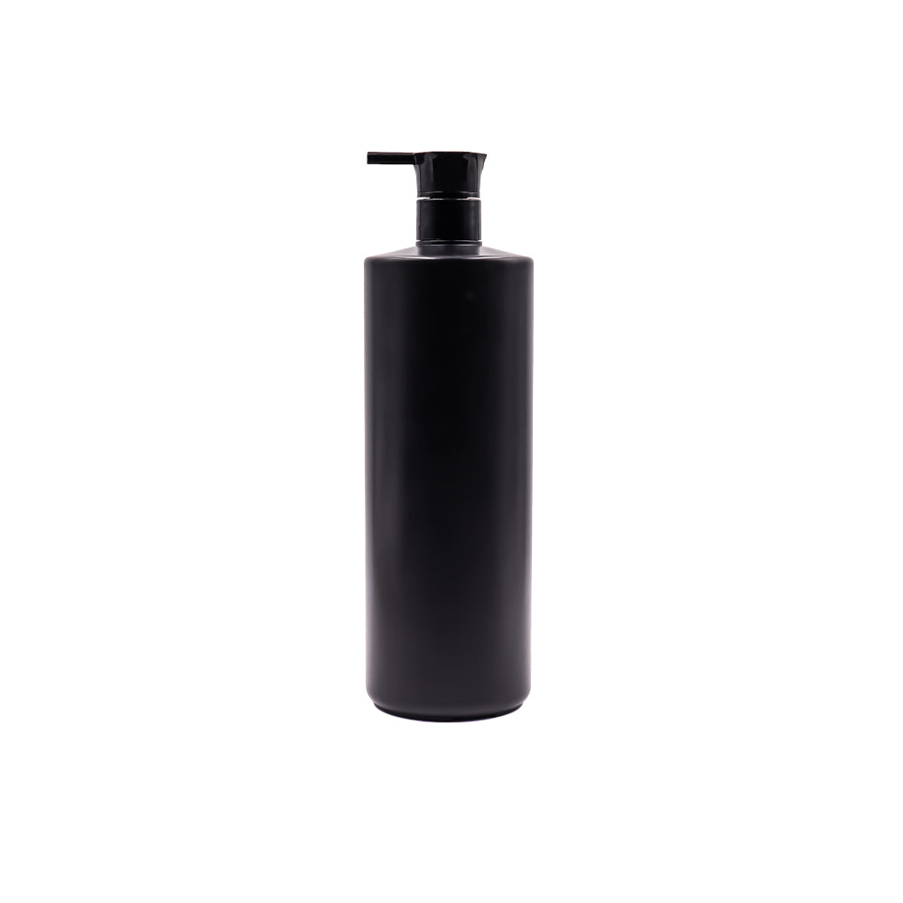 1L Modern Matte Black Refillable Pump Bottle