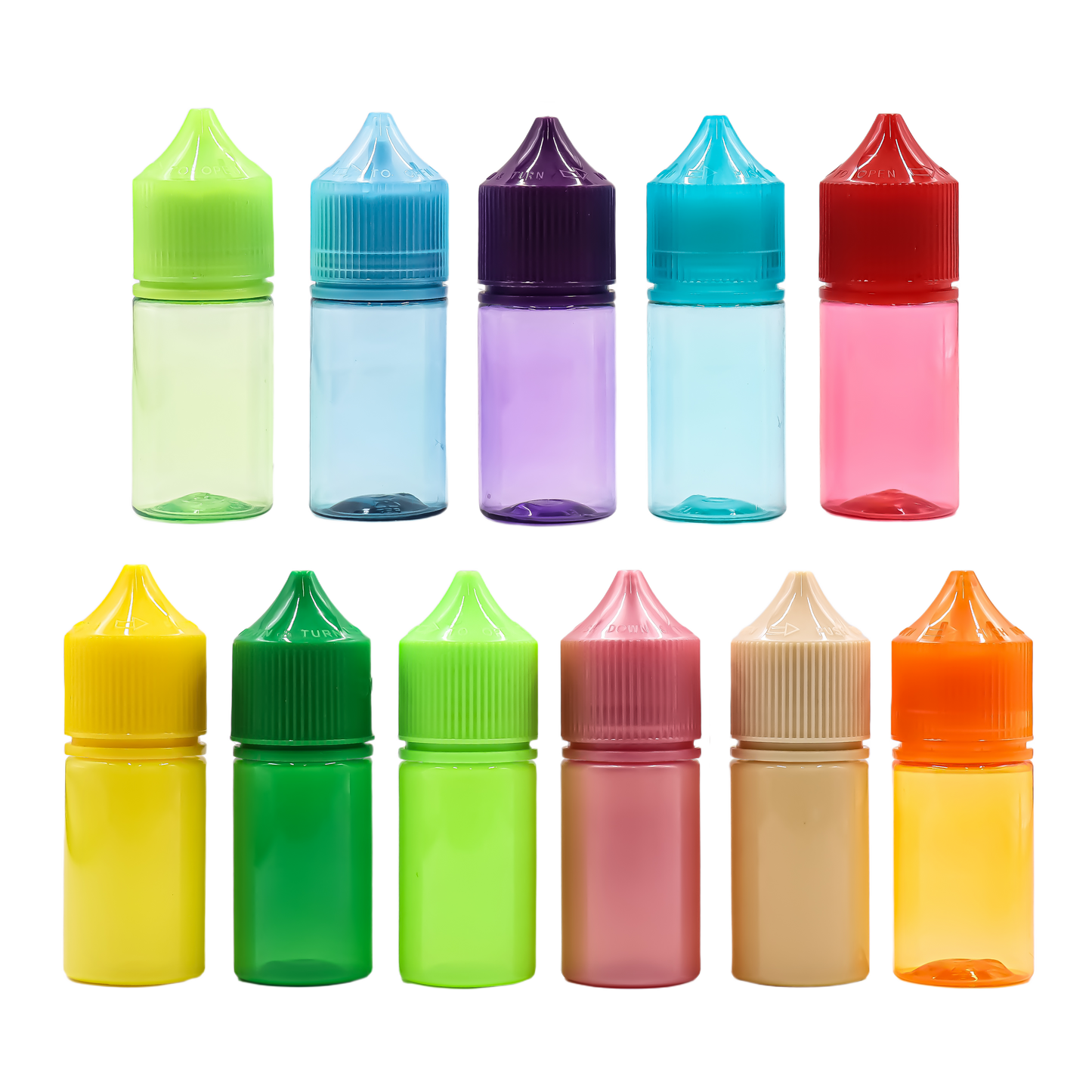 HDV3-30ML Colorful PET plastic dropper E-liquid E-juice bottle