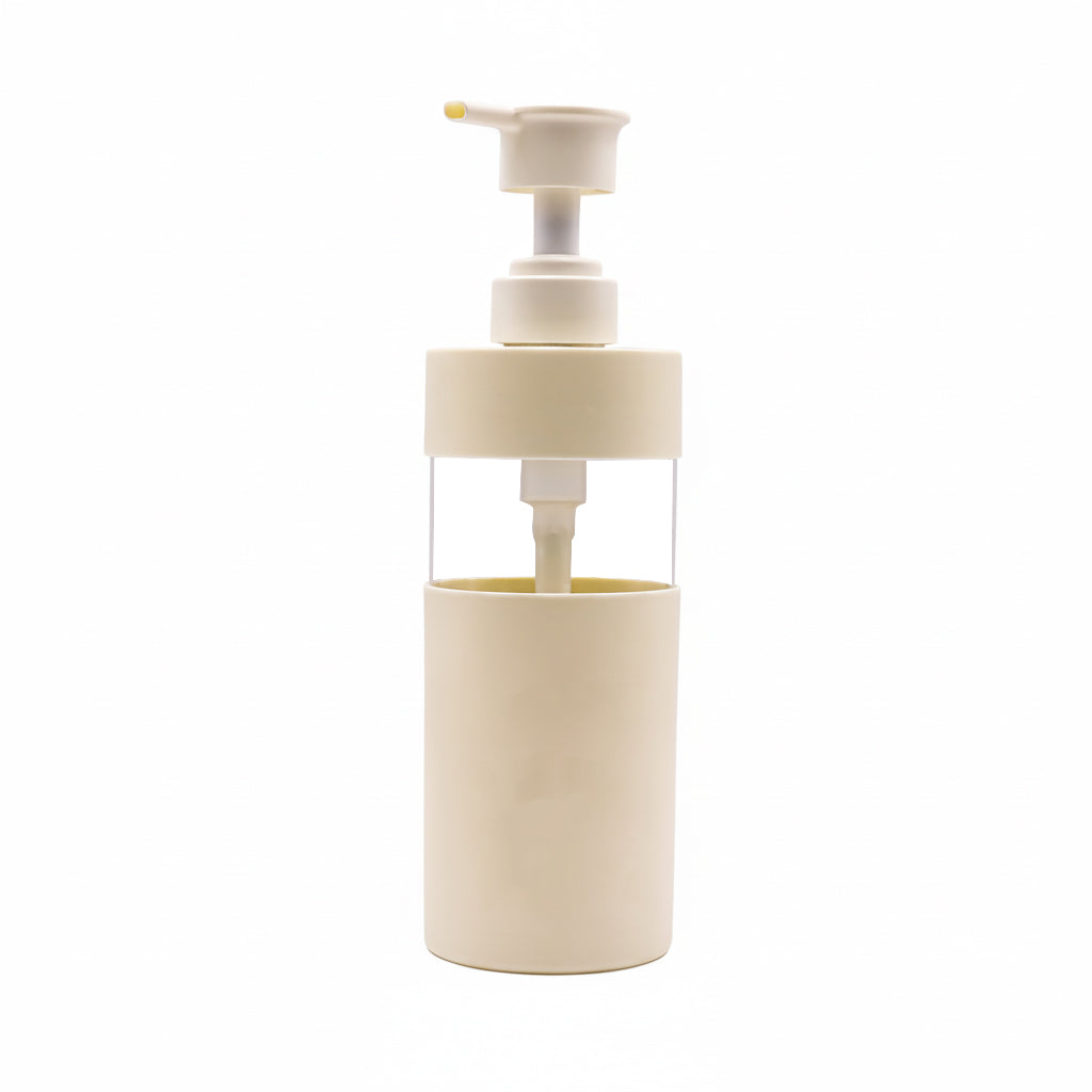 HDETPBC-500ml Shower Gel Shampoo Plastic PET Pump Bottle