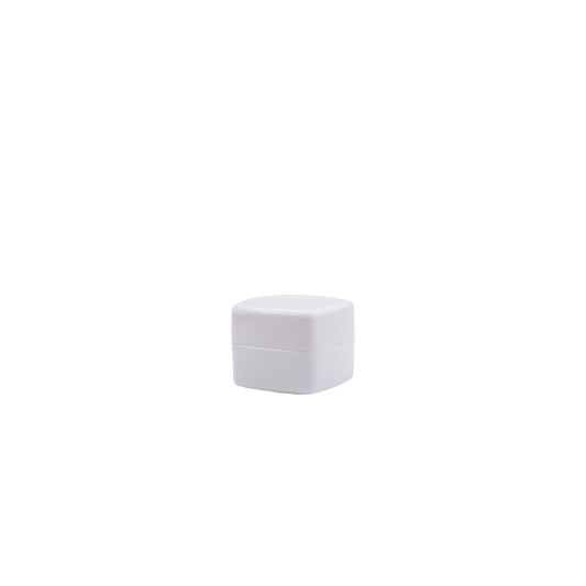 HD ETCSC4 30g Square Jars– White Plastic Cosmetic Skincare Packaging with Jar