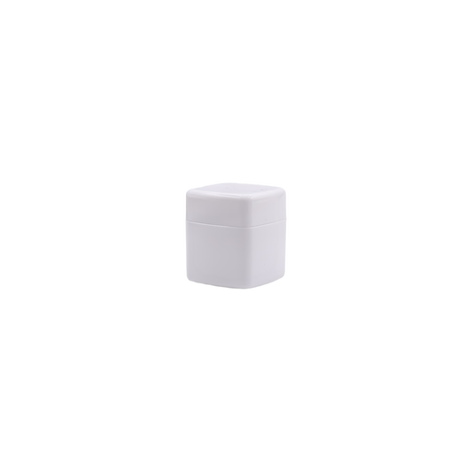 HD ETCSC4 50g Square Jars– White Plastic Cosmetic Skincare Packaging with Jar