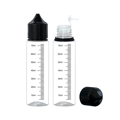 HIDY6-75ML flip tip plastic dropper Screen Printing E liquid bottle