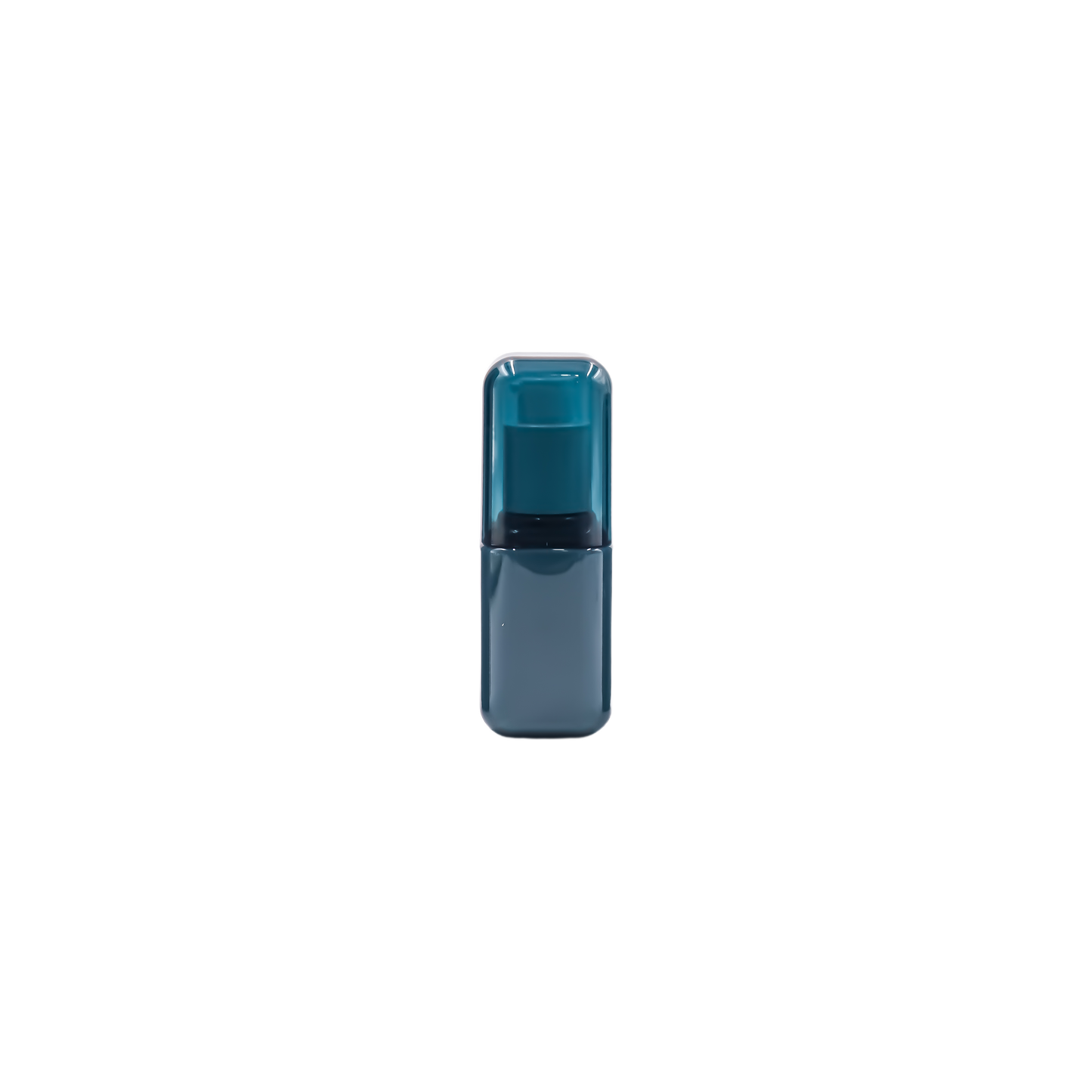 HDETCSC5 50ml Dark Teal Square Cosmetic Pump Bottle – Premium PET Skincare Packaging