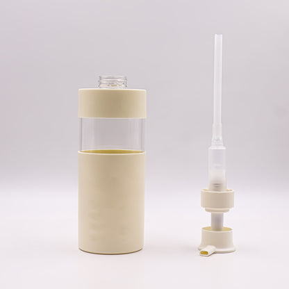 HDETPBC-500ml Shower Gel Shampoo Plastic PET Pump Bottle