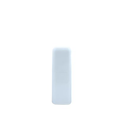 HDALB8P 50ml Square Pump Bottle – White Plastic Cosmetic Lotion Dispenser with Cap