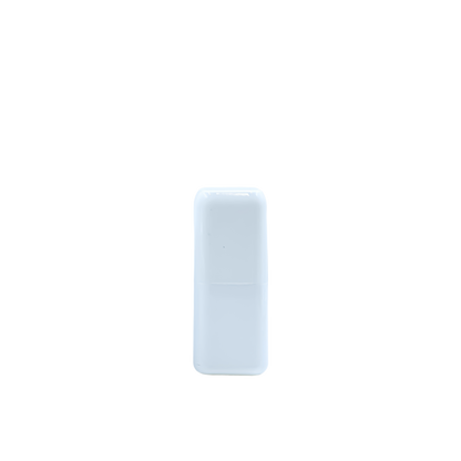 HDALB8P 30ml Square Pump Bottle – White Plastic Cosmetic Lotion Dispenser with Cap
