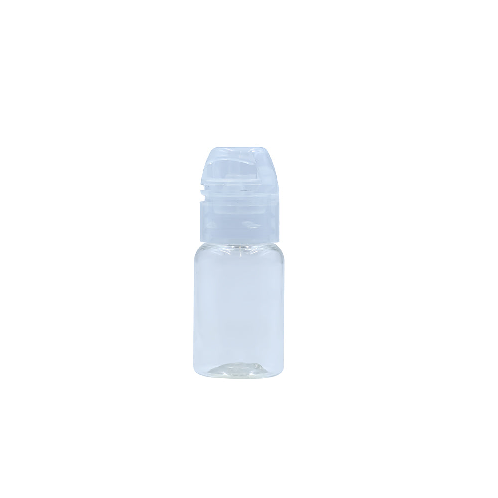 15ml PET Tattoo Ink Bottle with Flip Cap & Tamper Proof – PMU Pigment Container