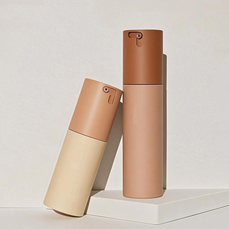 HD-PP-13633 Airless Cosmetic Lotion Rotating Lock Plastic Pump Bottle 30ml 50ml