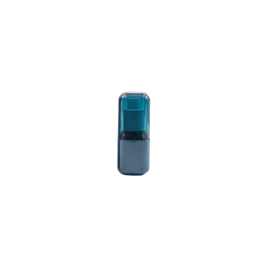 HDETCSC5 30ml Dark Teal Square Cosmetic Pump Bottle – Premium PET Skincare Packaging